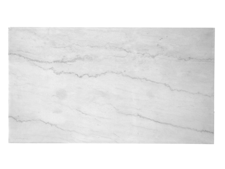 Esme White Marble And Brushed Nickel Rectangular Cocktail Table - T5763-43
