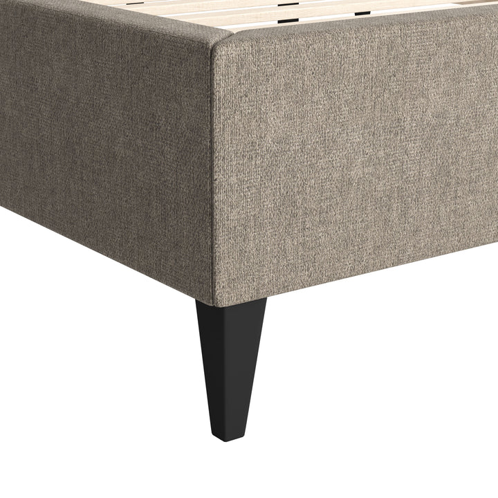 Dusa Queen Bed Olive Brown