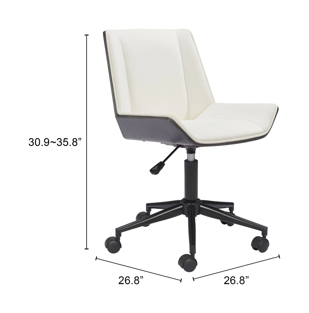 Maker Office Chair White - AmericanHomeFurniture