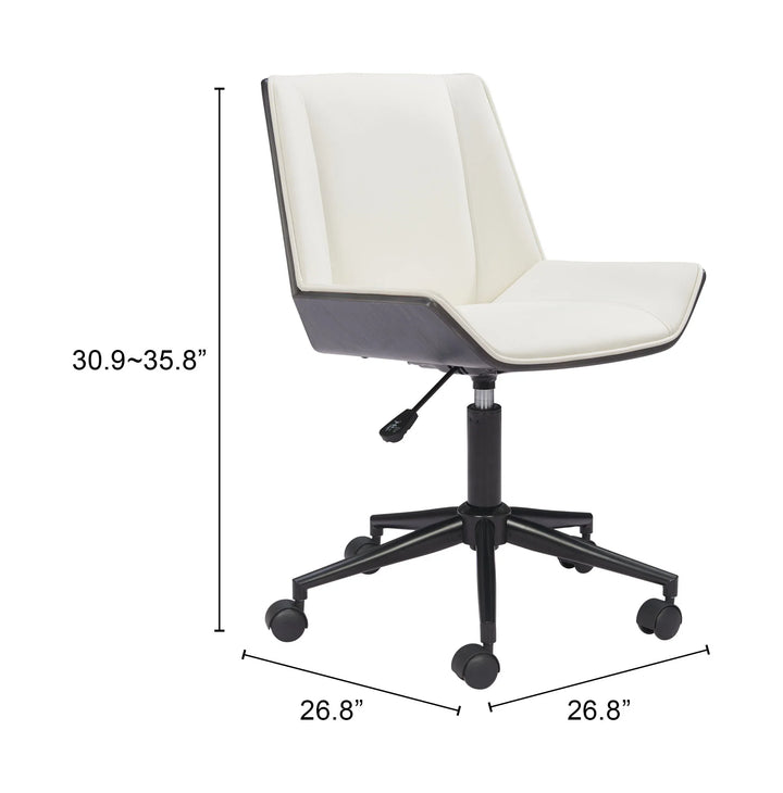 Maker Office Chair White - AmericanHomeFurniture