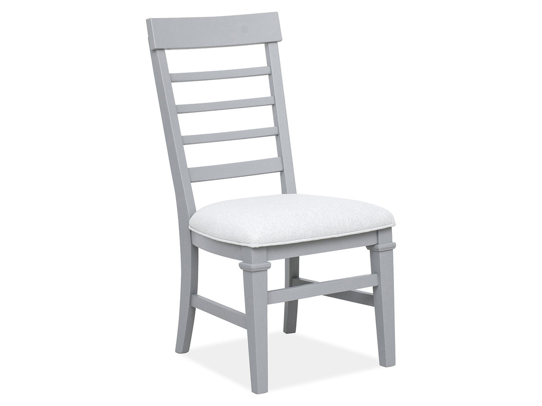 Charleston Harbor Gray Grey Upholstered Side Chair - Set of 2 - D5611-62GY