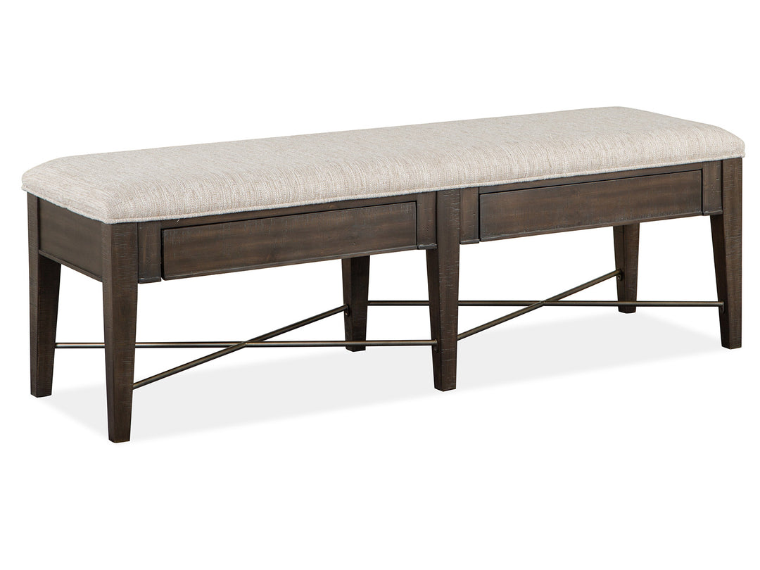 Westley Falls Graphite Upholstered Bench - D4399-68
