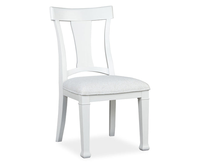 Kingston Whisper White And Cerused Nutmeg Upholstered Side Chair - Set of 2 - D6407-62