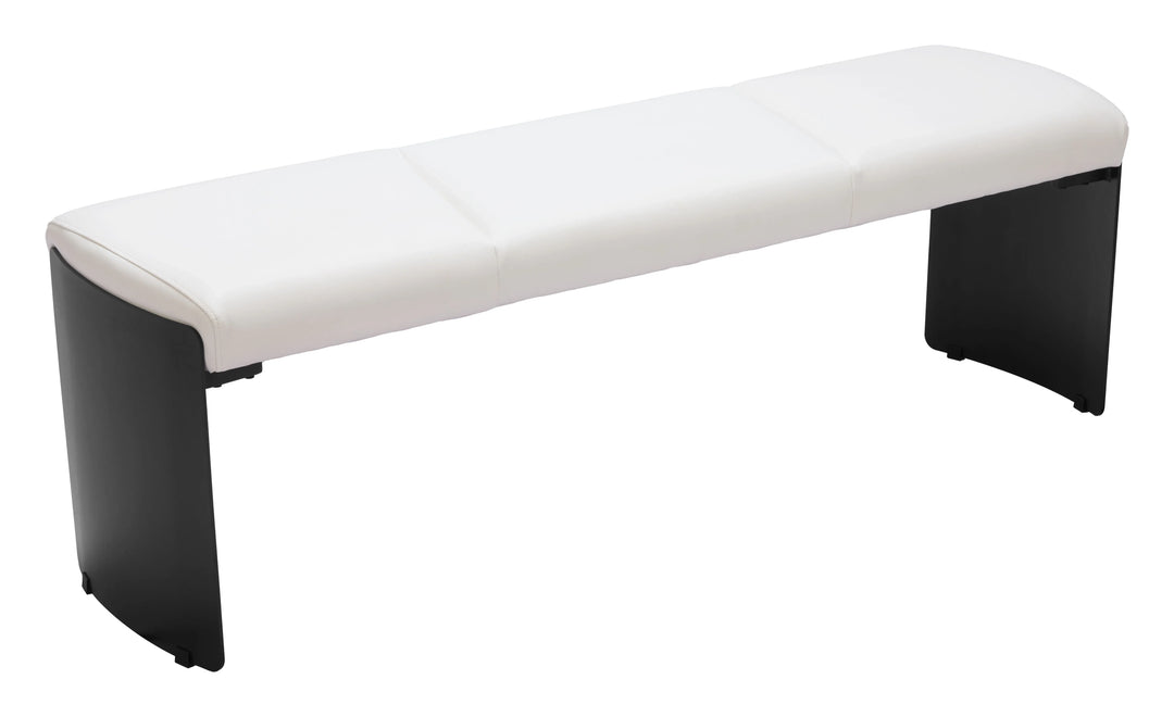 Mur Bench White - AmericanHomeFurniture