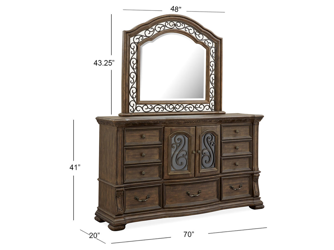 Durango Willadeene Brown Drawer Dresser - B5133-20
