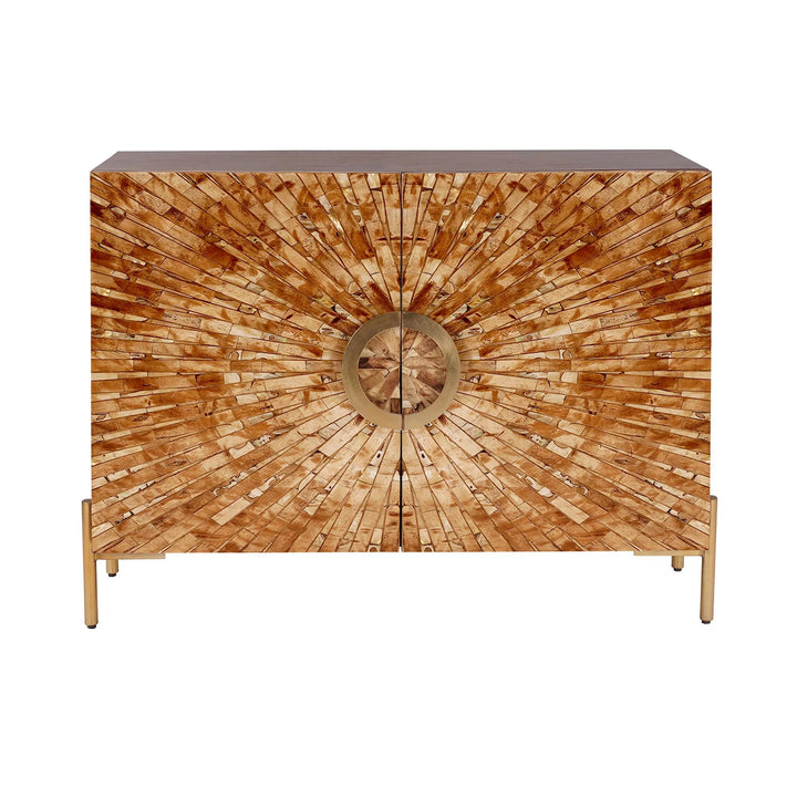 Safari Bone Inlay Two-Door Cabinet - AmericanHomeFurniture