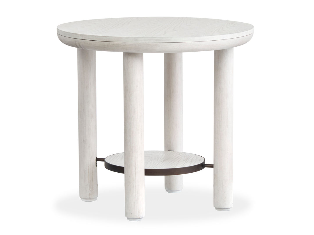 Sunset Cove Moonlight Pearl Round End Table - T5879-05
