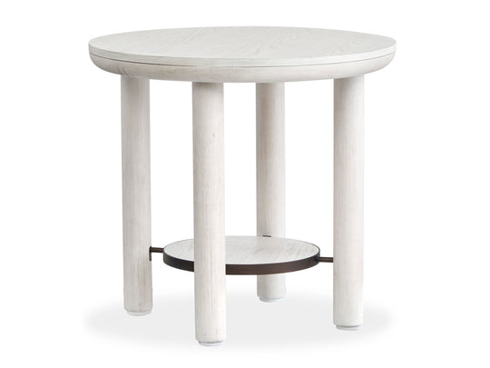 Sunset Cove Moonlight Pearl Round End Table - T5879-05