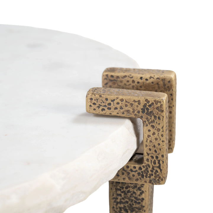 Rench Side Table White - AmericanHomeFurniture