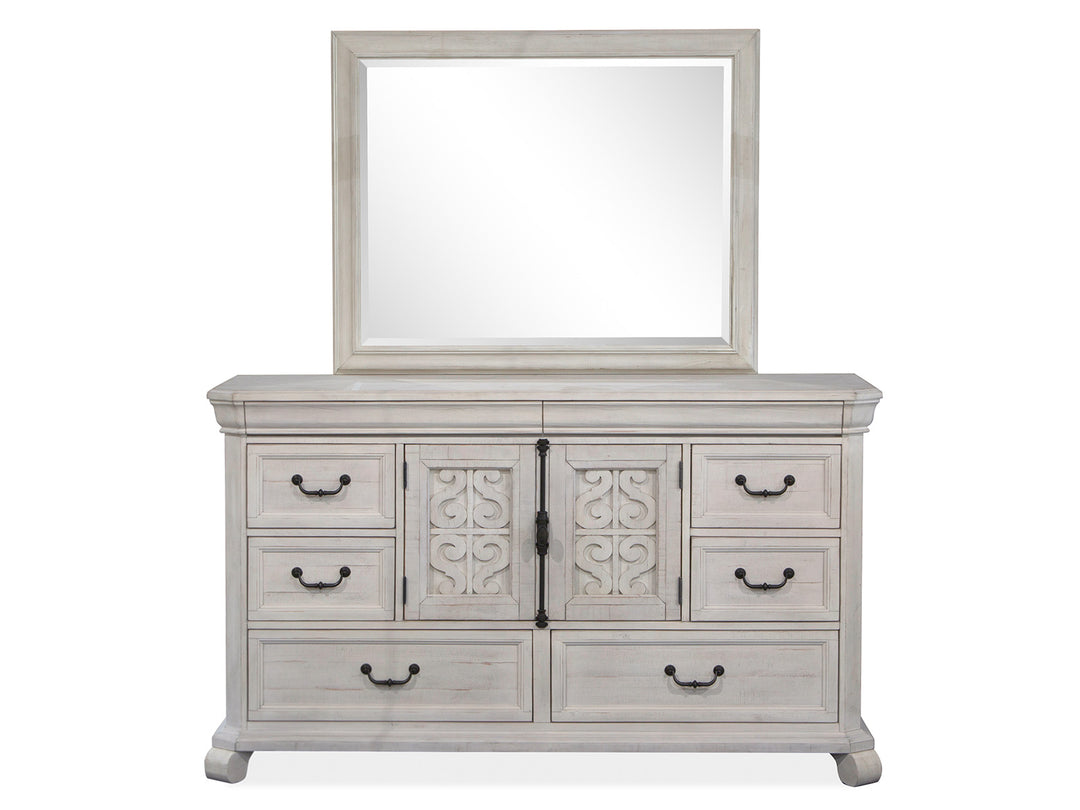 Bronwyn Alabaster Drawer Dresser With Landscape Mirror - B4436-2040