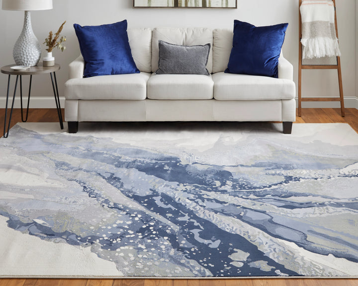 Rectangle/Blue-Beige