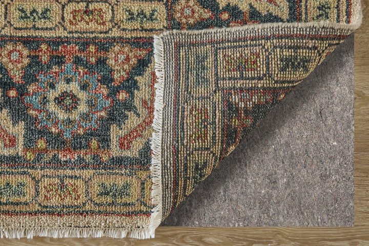 Rectangle/2' x 3'/Ivory/Navy