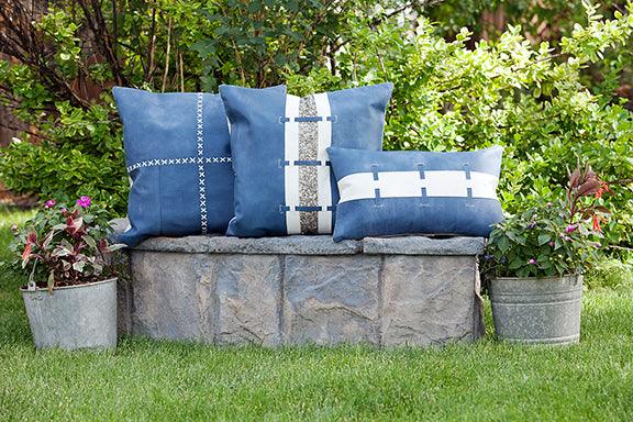 Leather Square Cushion - AmericanHomeFurniture