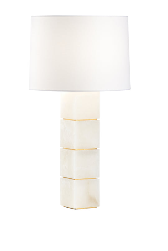 Stacked Alabaster Lamp - 70026