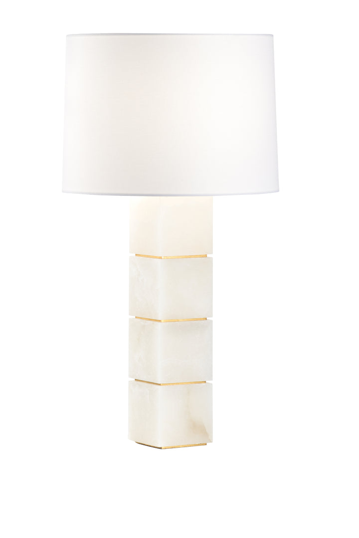 Stacked Alabaster Lamp - 70026
