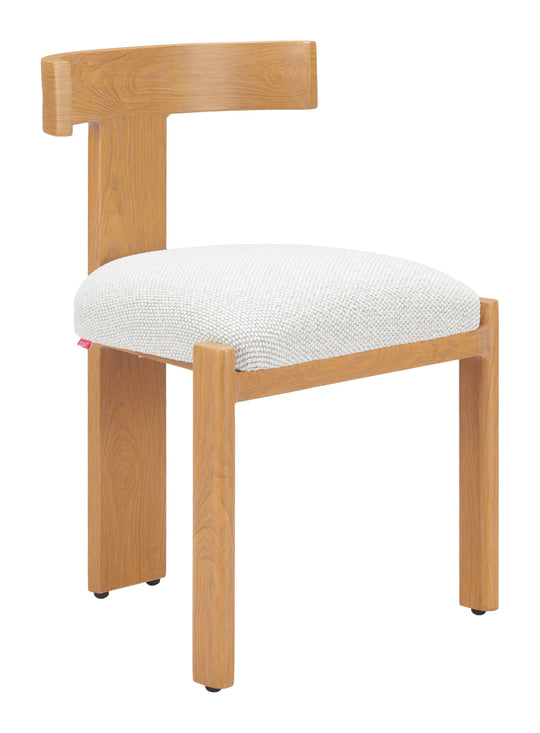 Zuo Tiana Dining Chair Natural & Beige - Set of 2 DINING CHAIRS