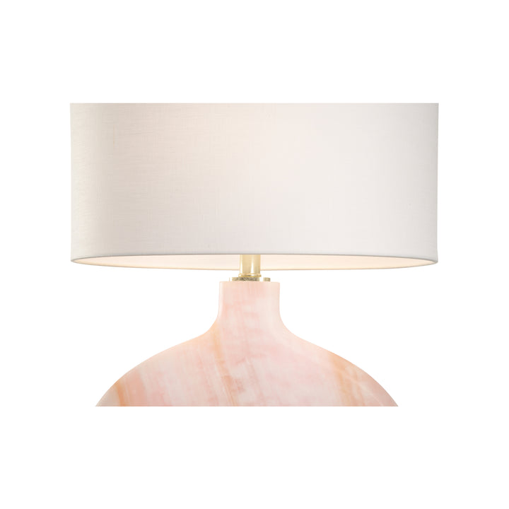 Natural White with Blush Veining/Clear