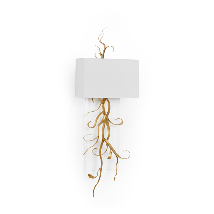 Curling Leaves Sconce w/ Acrylic - 70241