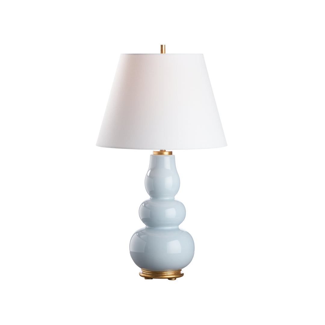 Light Blue Glaze/Gold Leaf