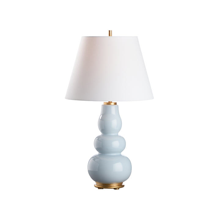 Light Blue Glaze/Gold Leaf