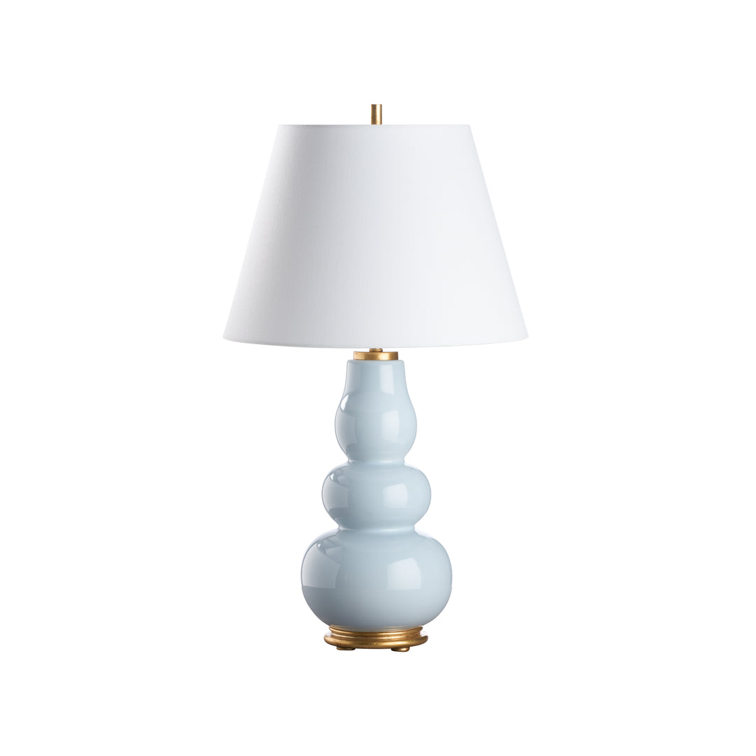 Light Blue Glaze/Gold Leaf