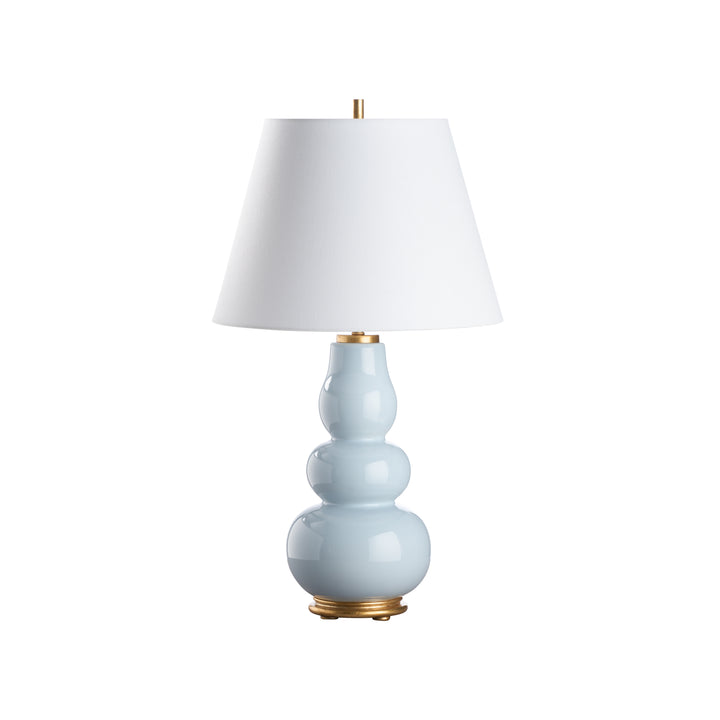 Light Blue Glaze/Gold Leaf