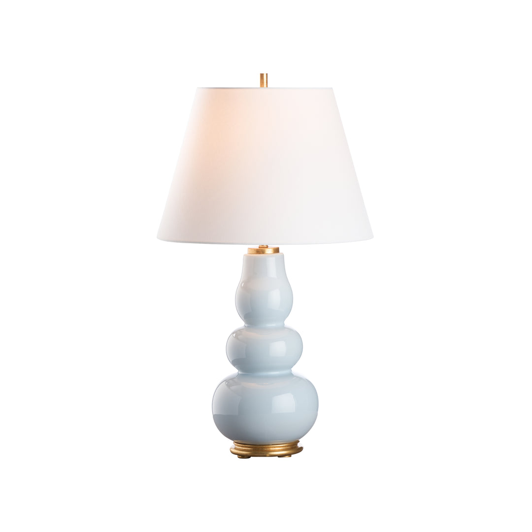 Light Blue Glaze/Gold Leaf