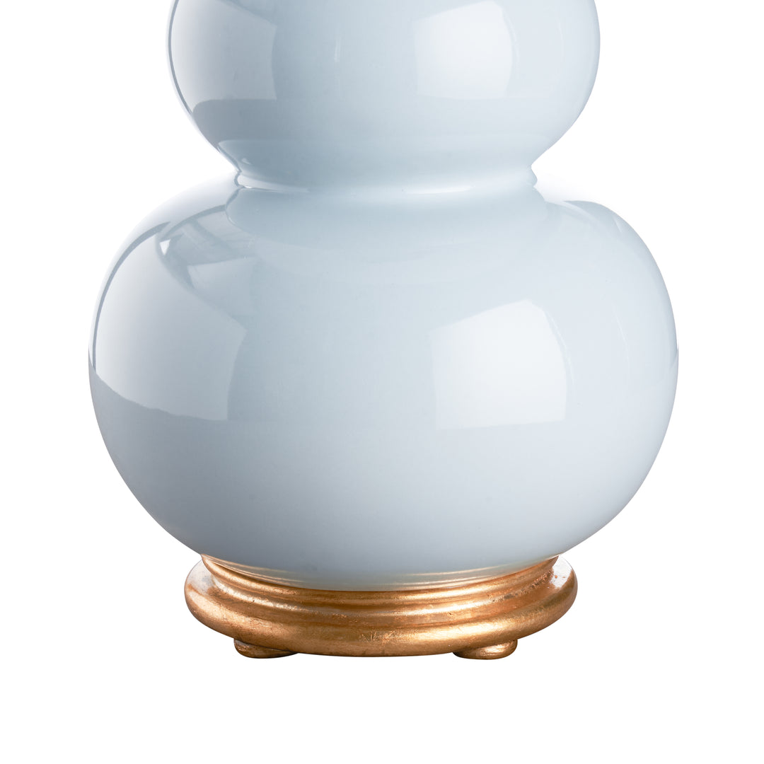 Light Blue Glaze/Gold Leaf