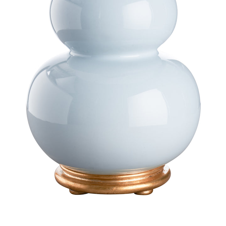 Light Blue Glaze/Gold Leaf