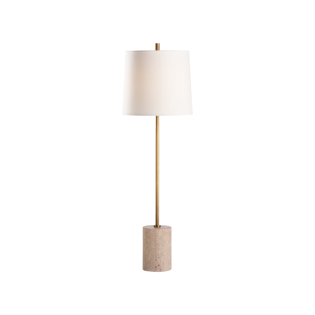 Natural White/Aged Brass