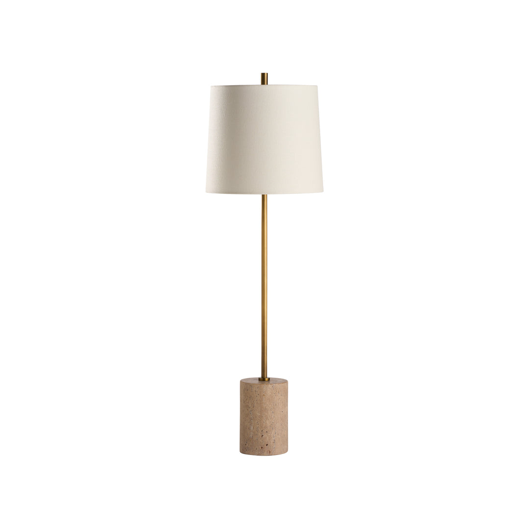 Natural White/Aged Brass