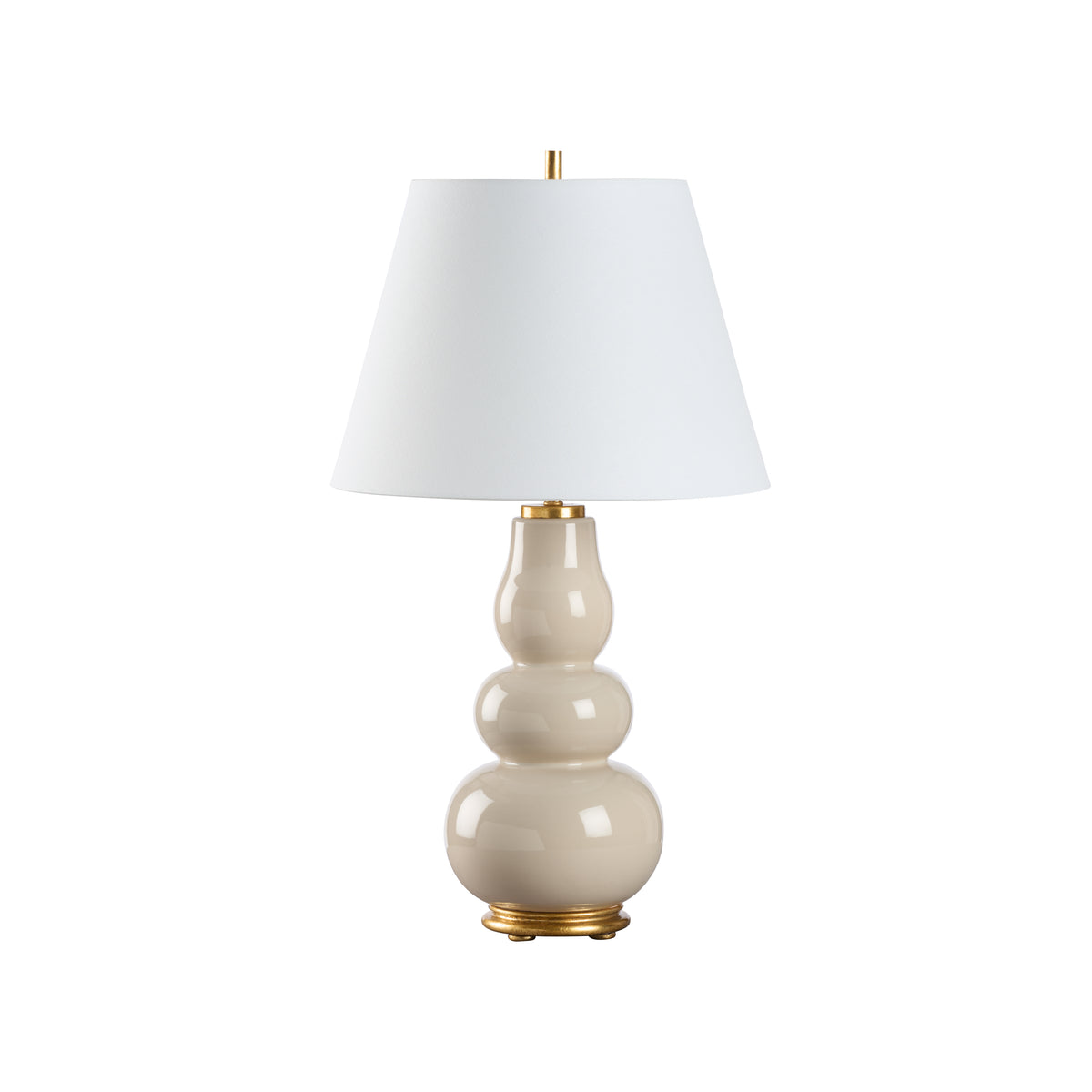 Beige Glaze/Gold Leaf