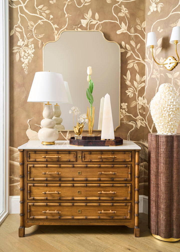 Beige Glaze/Gold Leaf