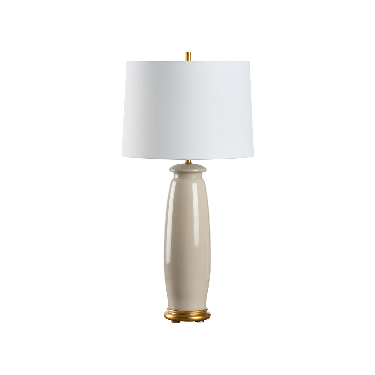 Beige Glaze/Gold Leaf