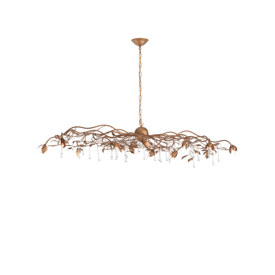 Bay Laurel Leaf Crystal Chandelier - 70376