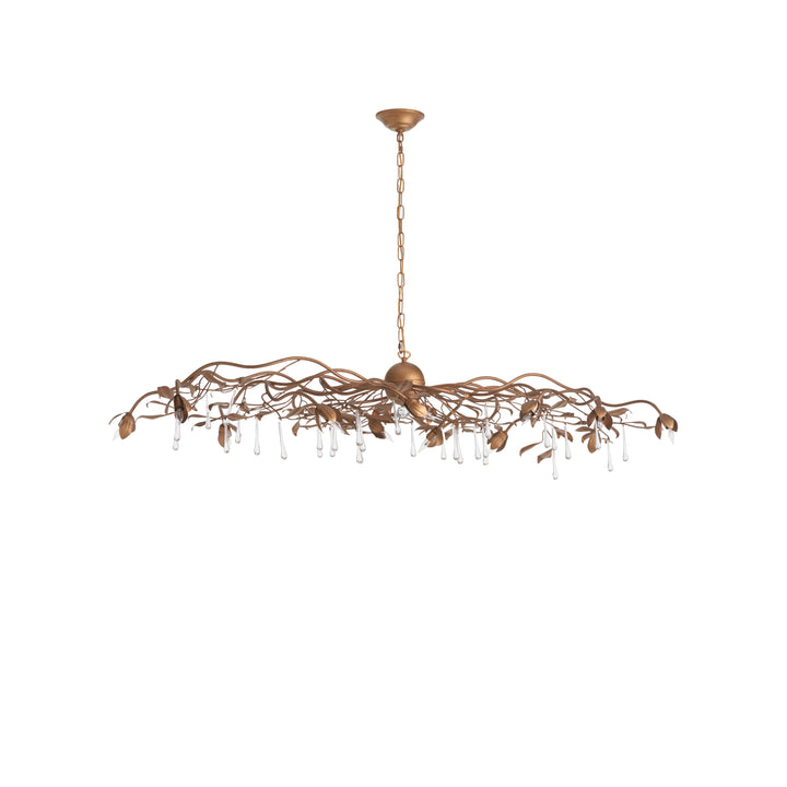 Bay Laurel Leaf Crystal Chandelier - 70376