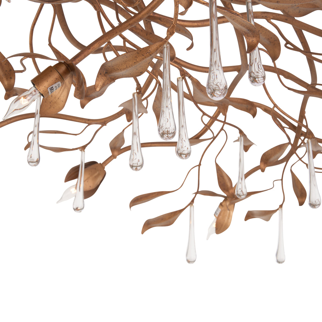Bay Laurel Leaf Crystal Chandelier - 70376