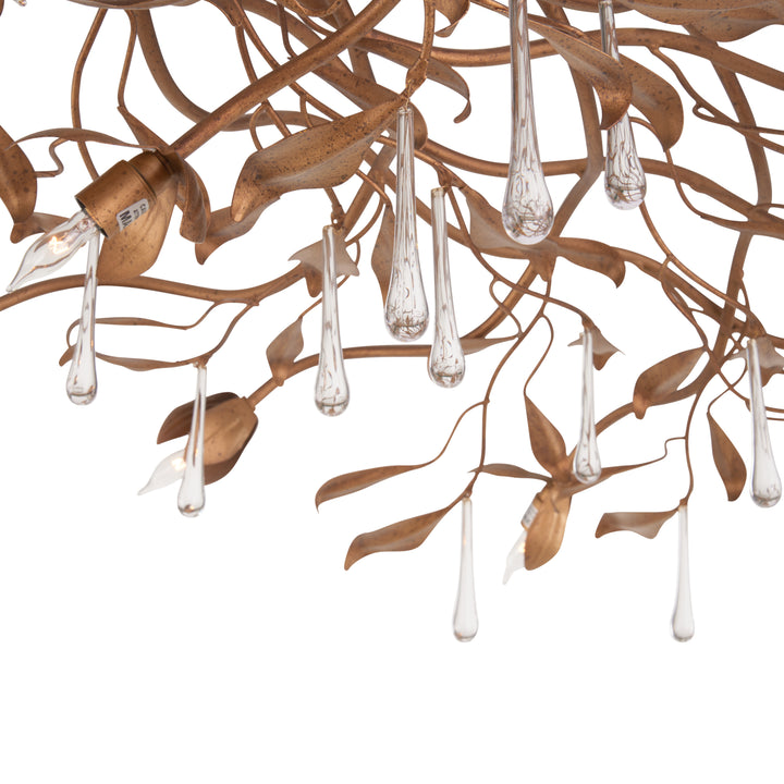 Bay Laurel Leaf Crystal Chandelier - 70376