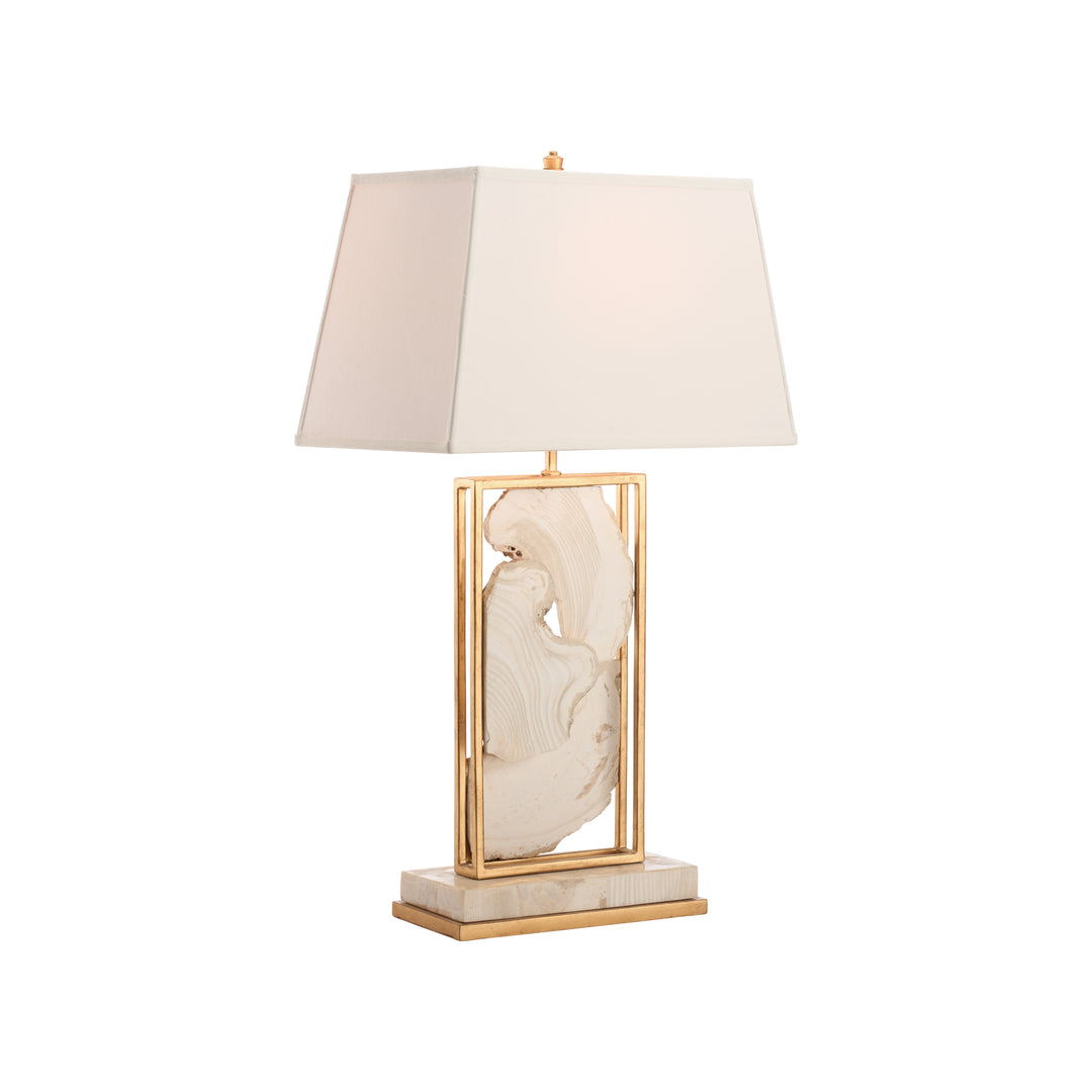White Stone Table Lamp - 70389