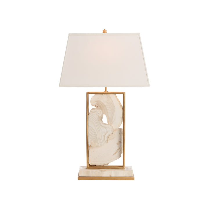 White Stone Table Lamp - 70389