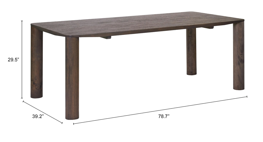 Eazy Dining Table Espresso - AmericanHomeFurniture