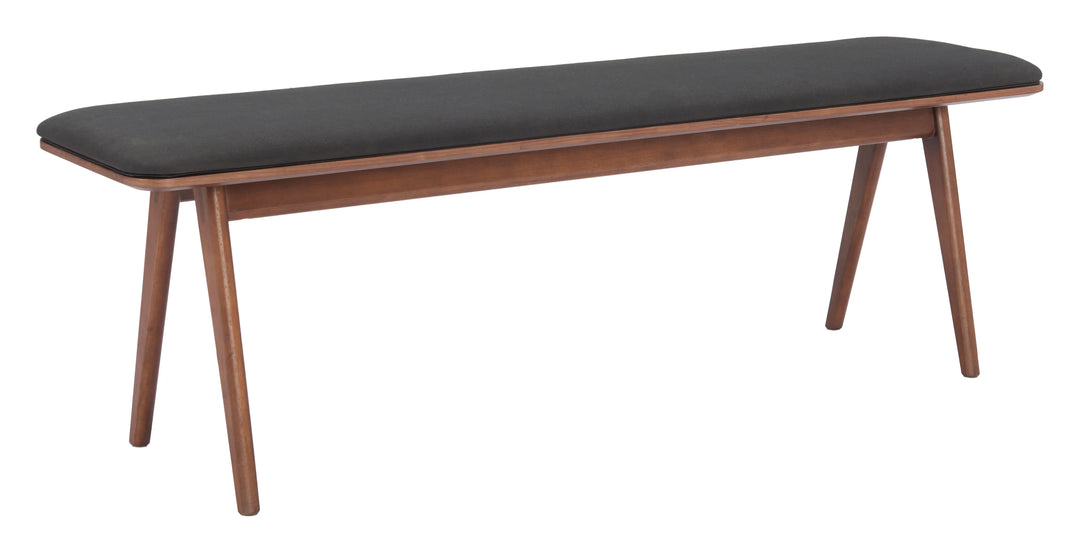 Kazwali Bench Black & Walnut - AmericanHomeFurniture