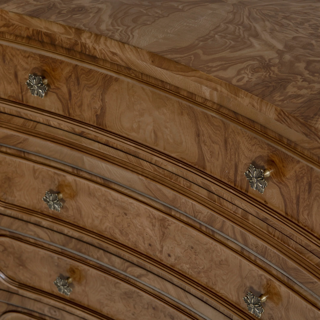 Overton Burl Chest - AmericanHomeFurniture