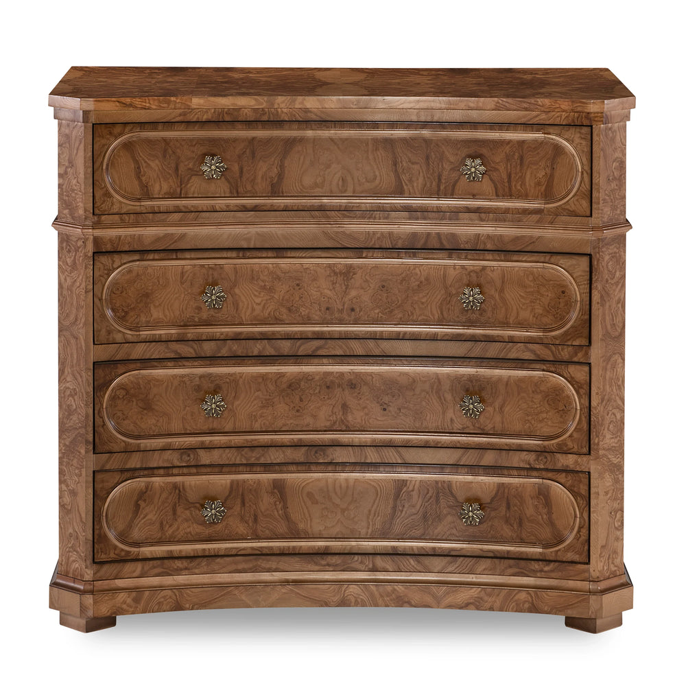 Overton Burl Chest - AmericanHomeFurniture