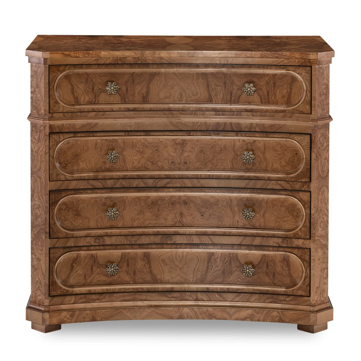 Overton Burl Chest - AmericanHomeFurniture