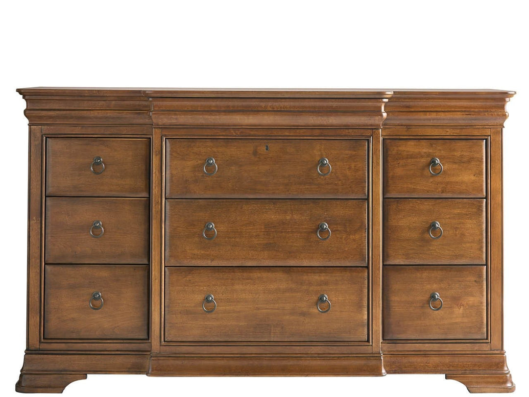 American Home Furniture Universal Furniture New Lou Drawer Dresser Cognac