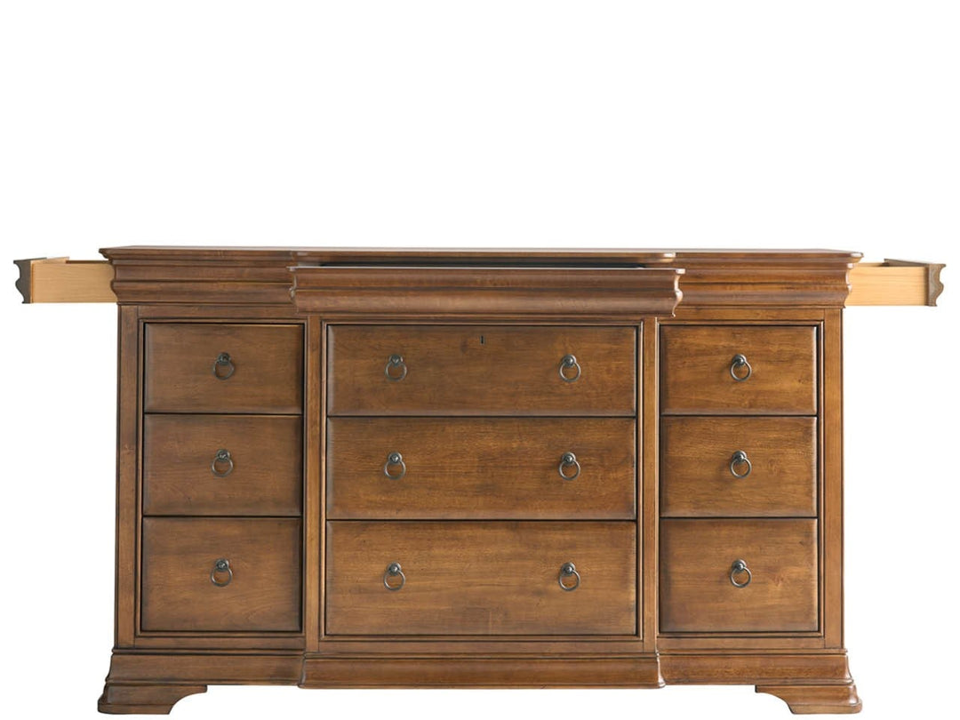 American Home Furniture Universal Furniture New Lou Drawer Dresser Cognac