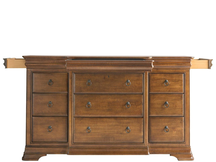American Home Furniture Universal Furniture New Lou Drawer Dresser Cognac