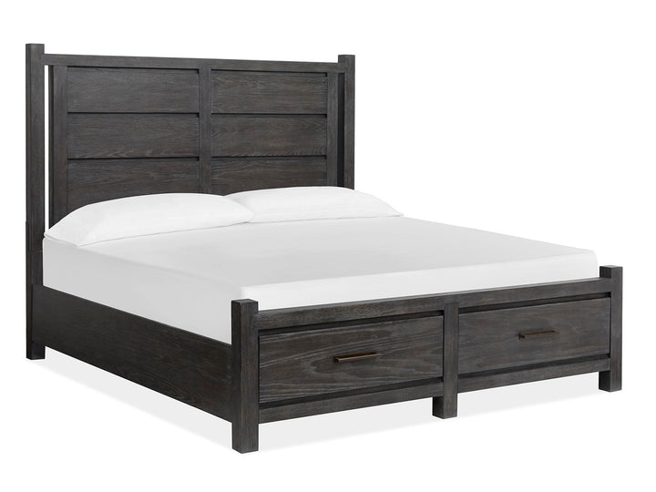 Plum Creek Ravenwood Black California King Panel Storage Bed - B5990-74A