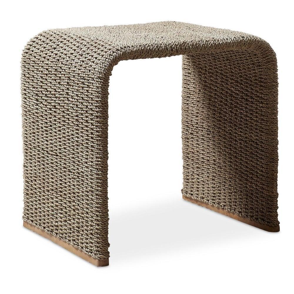 Calabria Woven Seagrass End Table - AmericanHomeFurniture
